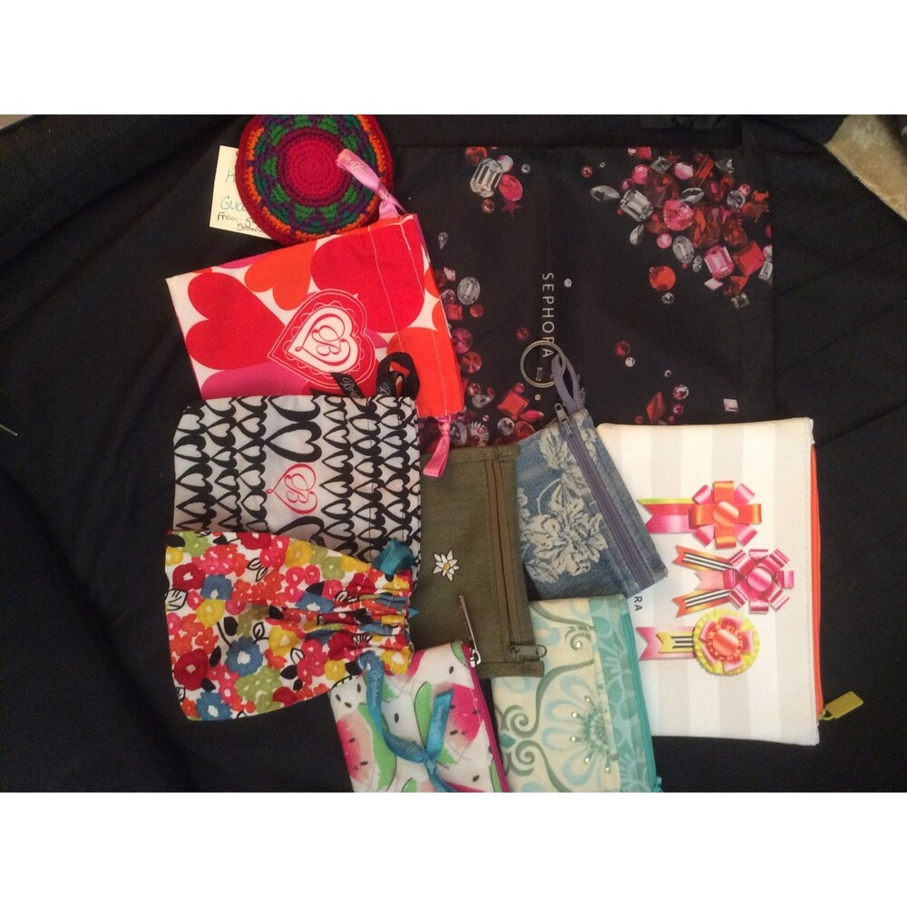 10 Various Brands of Makeup Bags, Coin Purse, Etc NB